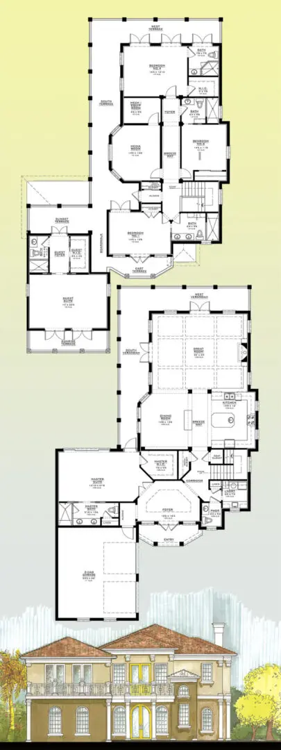 4020 Square Feet Terrasea House Plans
